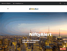 Tablet Screenshot of niftyalert.com